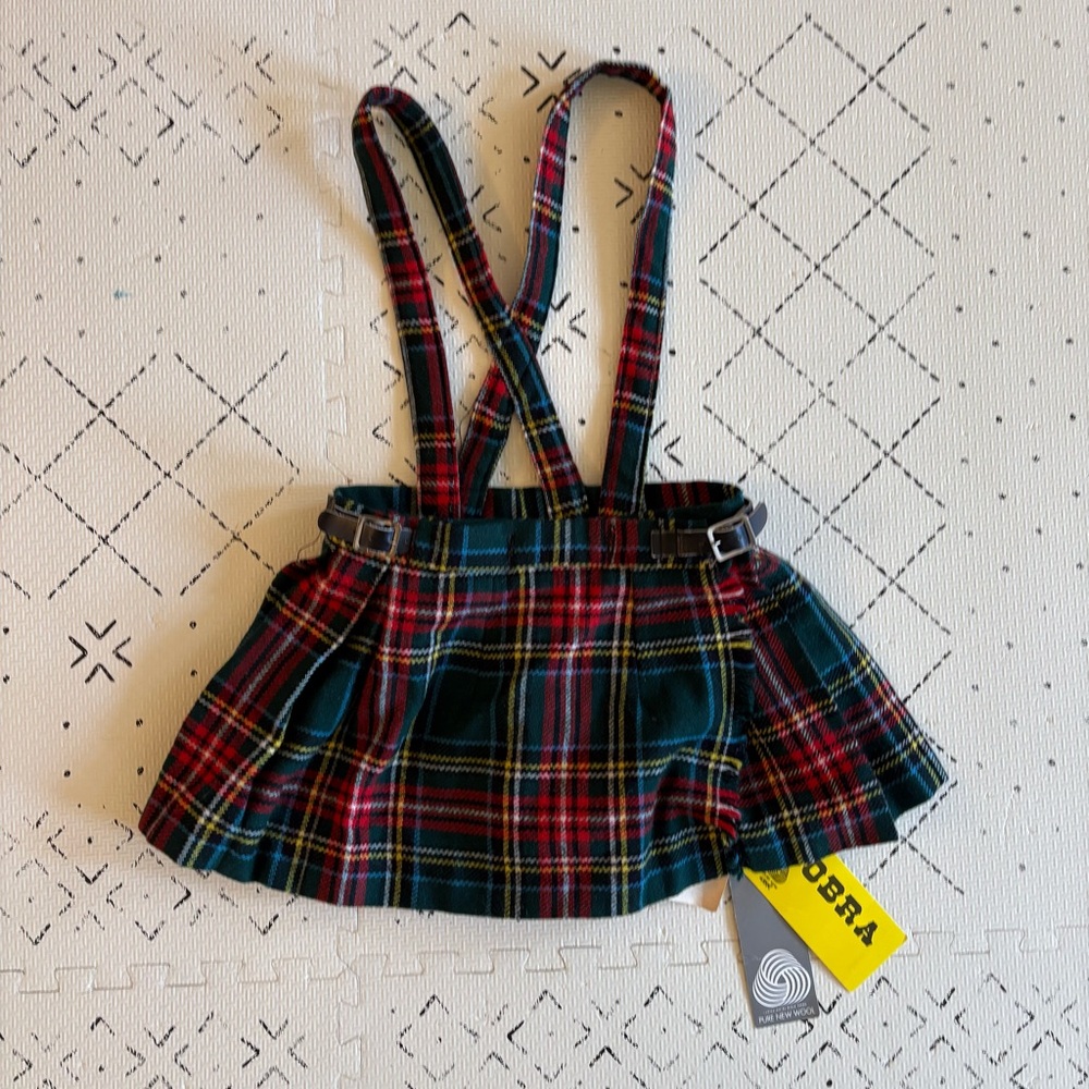 NWT vintage 80’s Irish Wool Children’s Kilt Cobra genuine